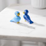 Kay Bojesen Liliput vinterfugle Blå H. 6 cm. - Billede 2