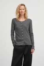 SKALL STUDIO - Edie Cardigan (Dark Grey Melange) - Billede 2