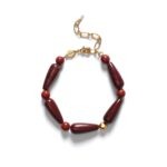 ANNI LU - Hot Drops Armbånd (Red Jasper)