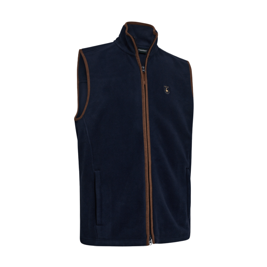 Cumbria vest dark blue_01 Deerhunter Cumbria Fleecevest i Mørkeblå - Billede 1
