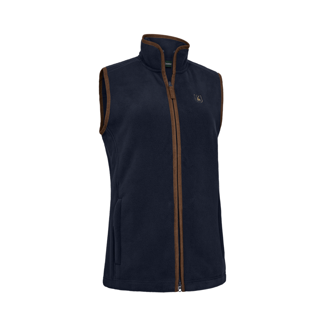 Deerhunter Lady Cumbria Fleece Vest - Dark Blue - front Deerhunter Lady Cumbria Fleecevest i Mørkeblå - Billede 1