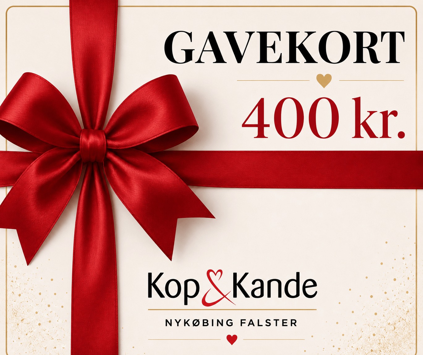 E2C2EEFF-75D7-47D9-BEAE-A5AFFC3C87B6 Gavekort kop & Kande 400 kr. - Billede 1