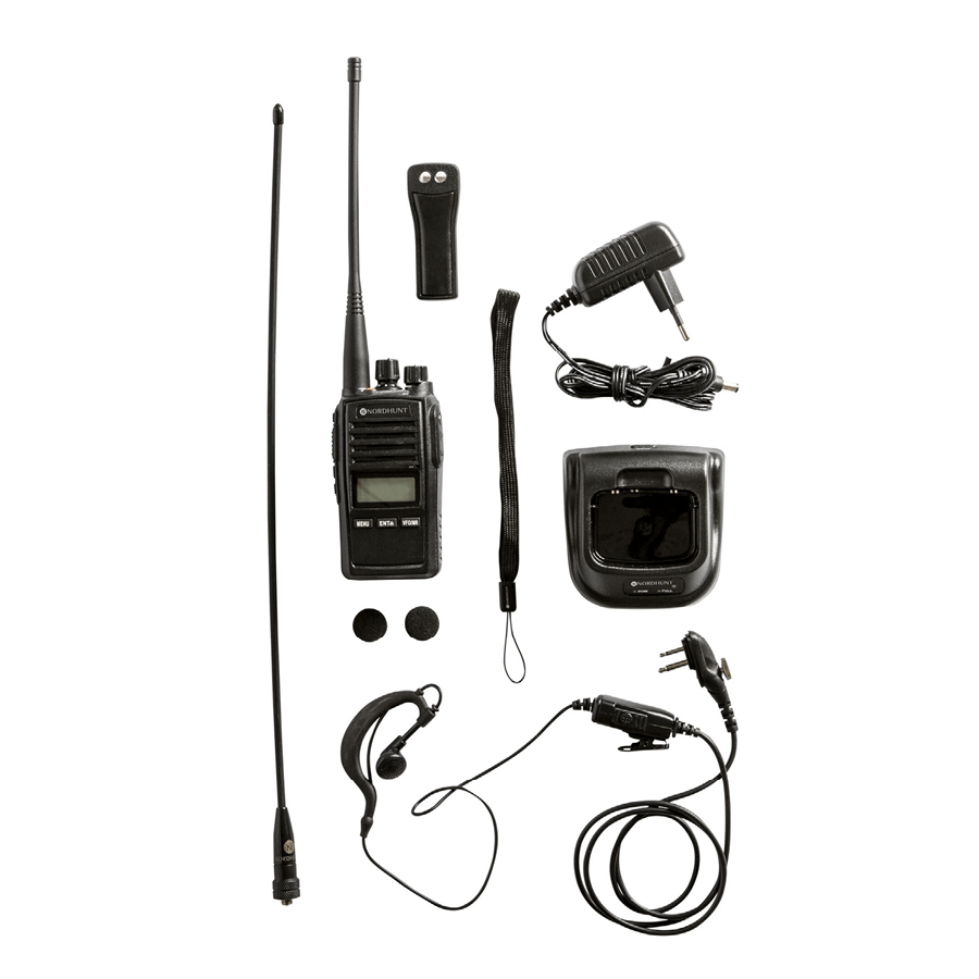 Nordhunt Jagtradio 155 mHZ i Sort Nordhunt Jagtradio 155 mHZ i Sort - Billede 1