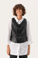 Part Two - Malikka Palliet Top - Sort