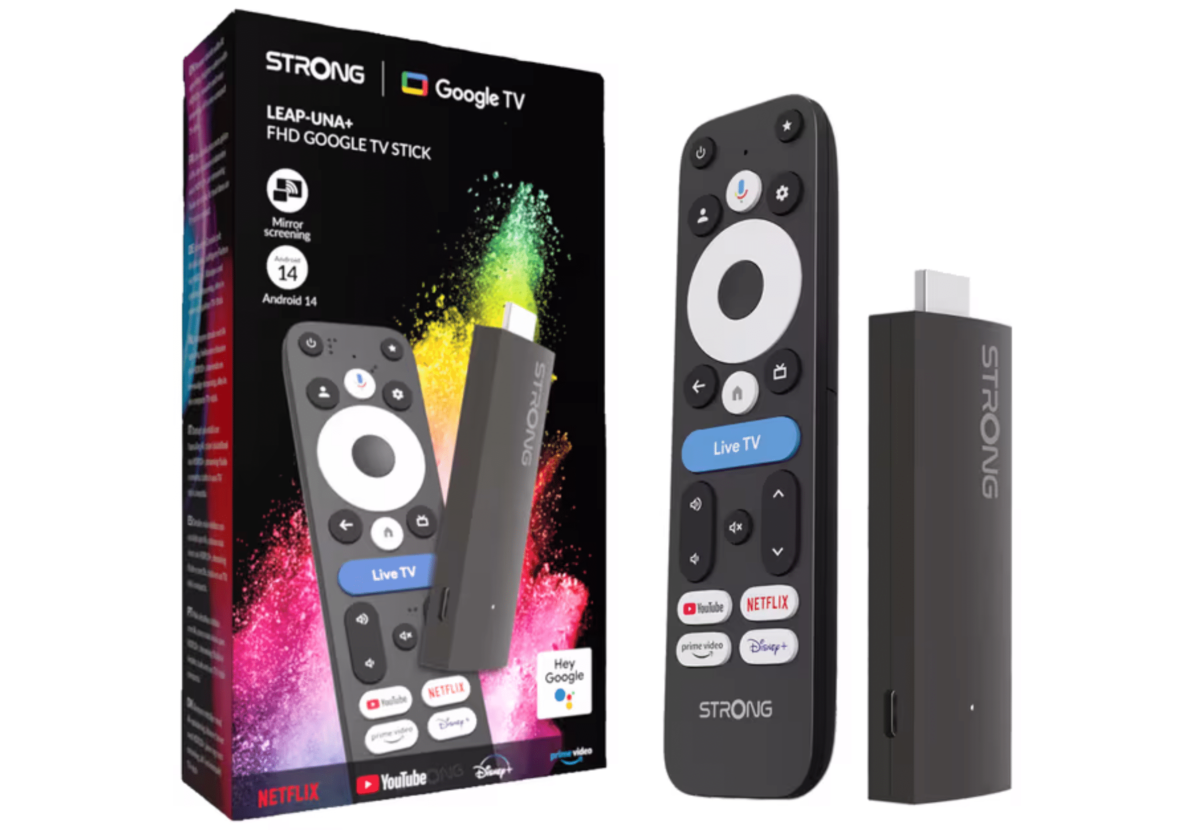 Strong streamer Strong - Google TV Stick streaming - Billede 1