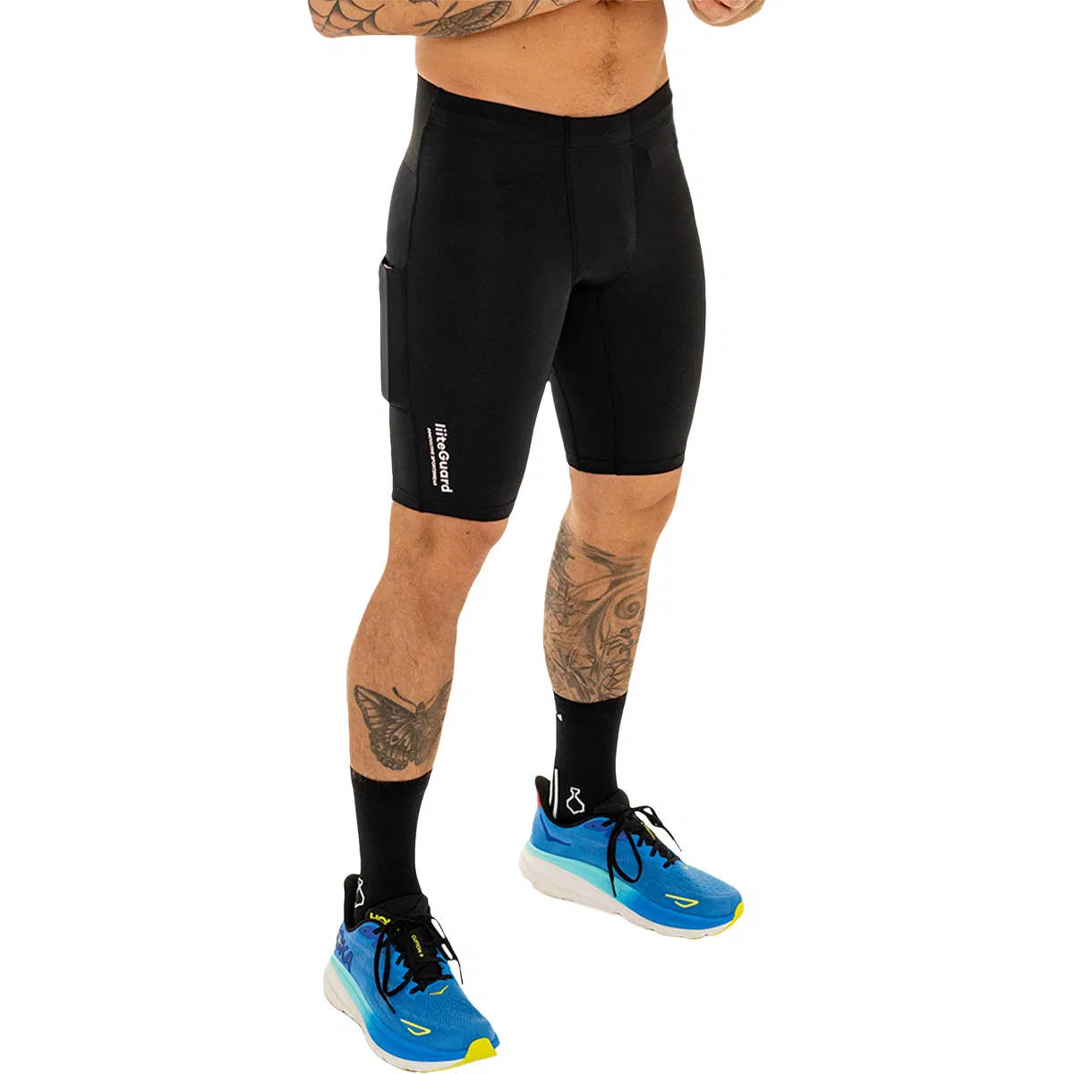 Tights herre kort Liiteguard Glu-Tech Tights Herre Korte Sort - Billede 1