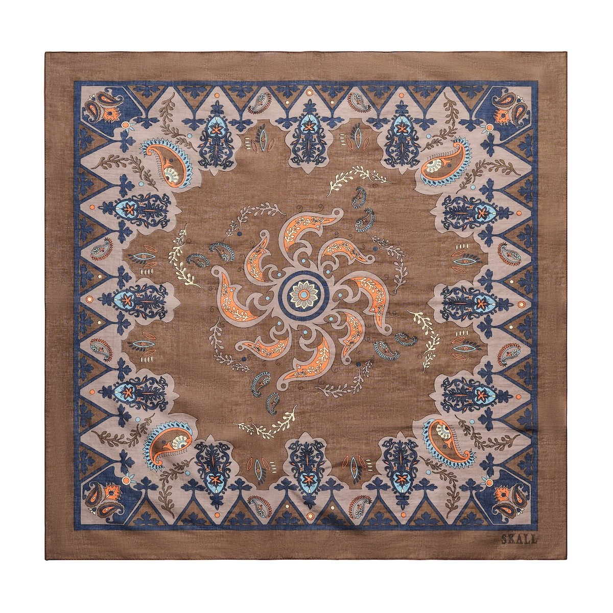 brown_b69bf767-f8b9-4b8d-9d07-173e782ee02c SKALL STUDIO - Pippa Tørklæde (Brown Paisley Print) - Billede 1