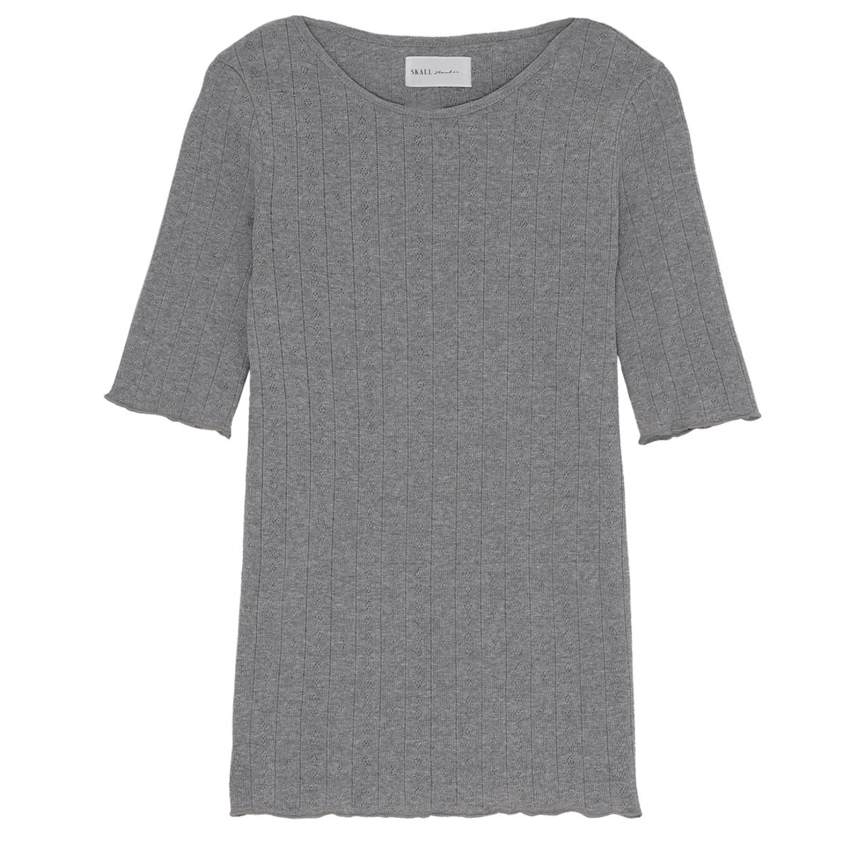 edieteegra SKALL STUDIO - Edie Tee (Grey Melange) - Billede 1