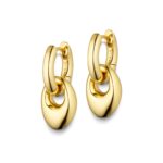 ANNI LU - Petit Pebble Ørering (Guld)