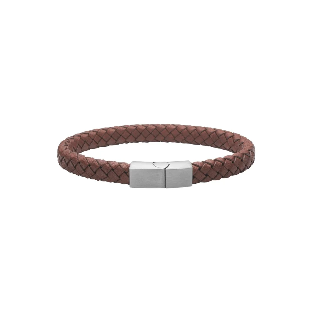 son_8 Herre armbånd brun kalveskind 8mm - Billede 1